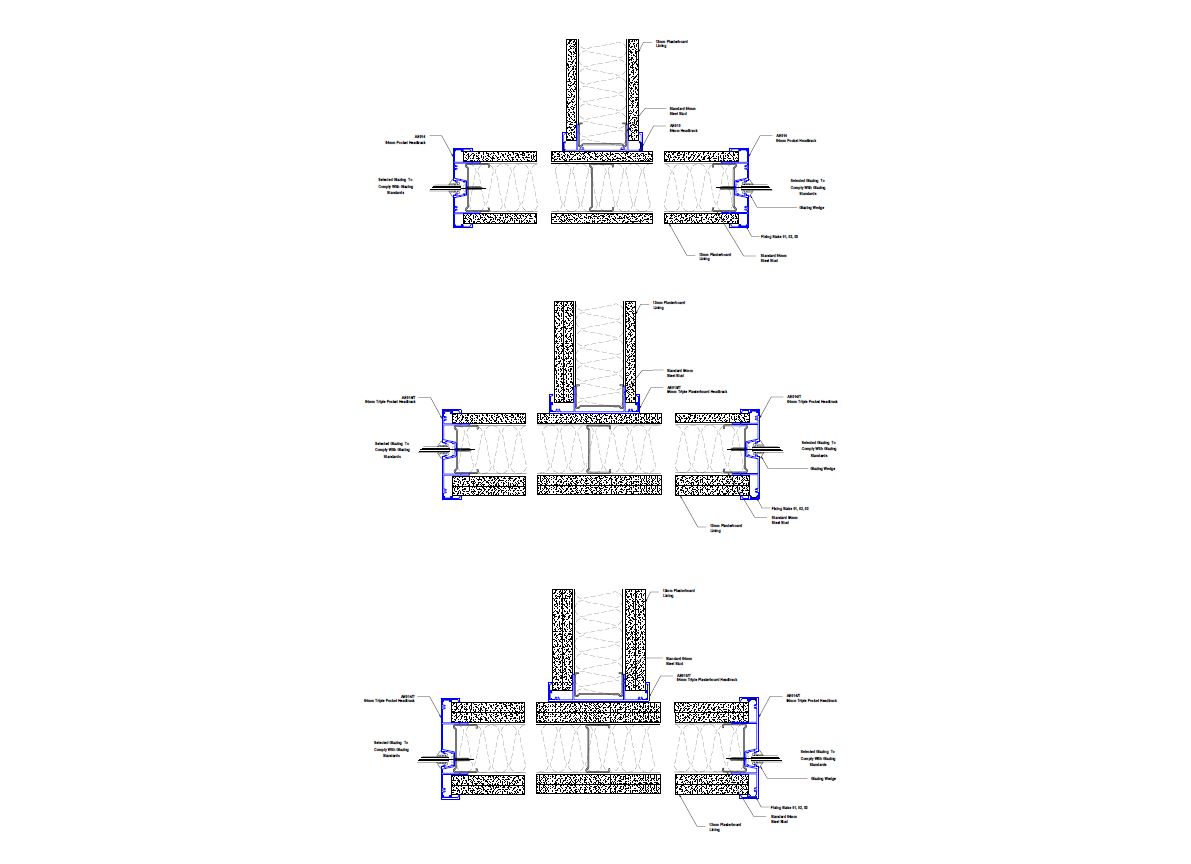 E64-13 64mm Plasterboard Wall Plans